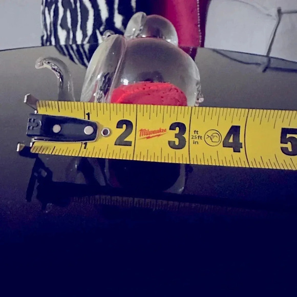 Set of 2 Chech glass figurines happy good luck elephants red. - Picture 9 of 12